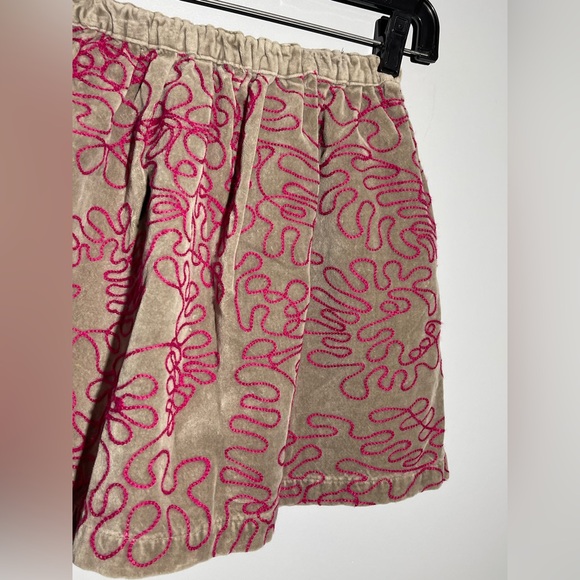 Peek Beige and Pink Patterned Mini Skirt - Picture 3 of 10